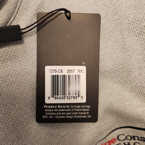 Pebble Beach Performance 1/4 Zip Pullover Embroidered Logos Mens XXL NEW - Picture 12 of 16